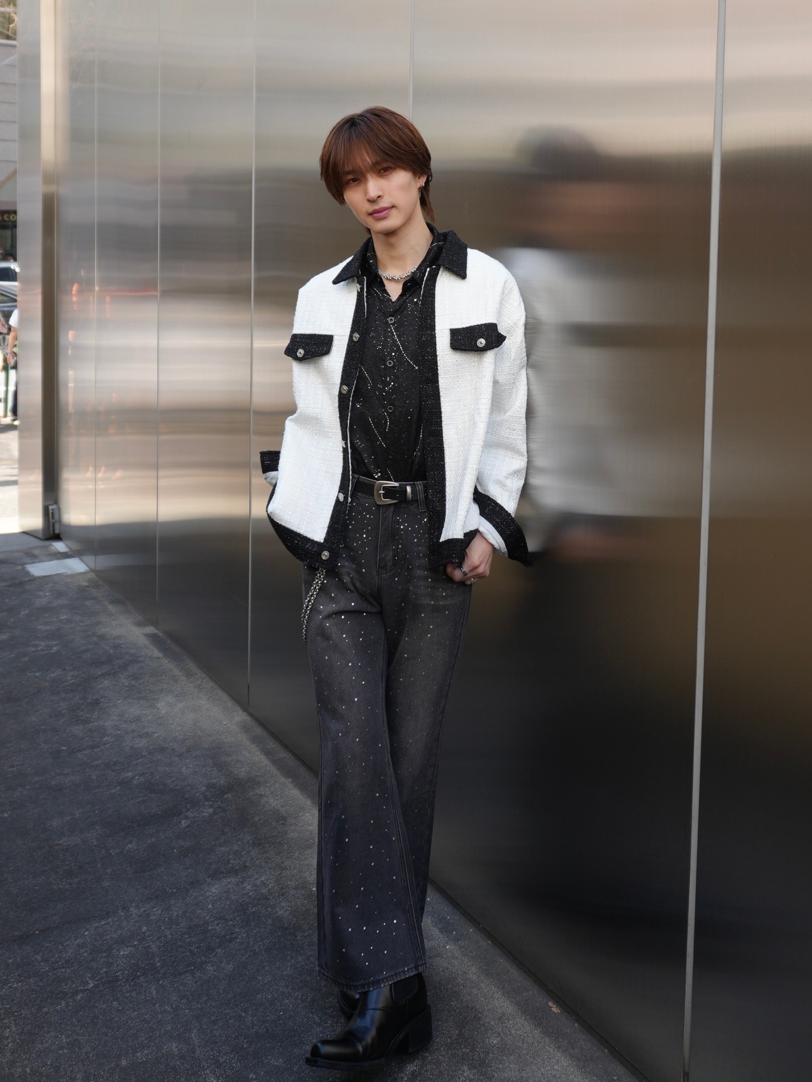ALUDE SELECT】 mode tweed over jacket(2color) | 【ALUDE】韓国
