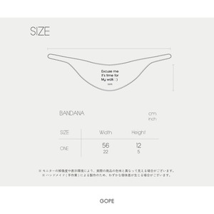 【予約】[ GOPE ] Signature Dog Bandana｜LIGHT GREEN × NAVY