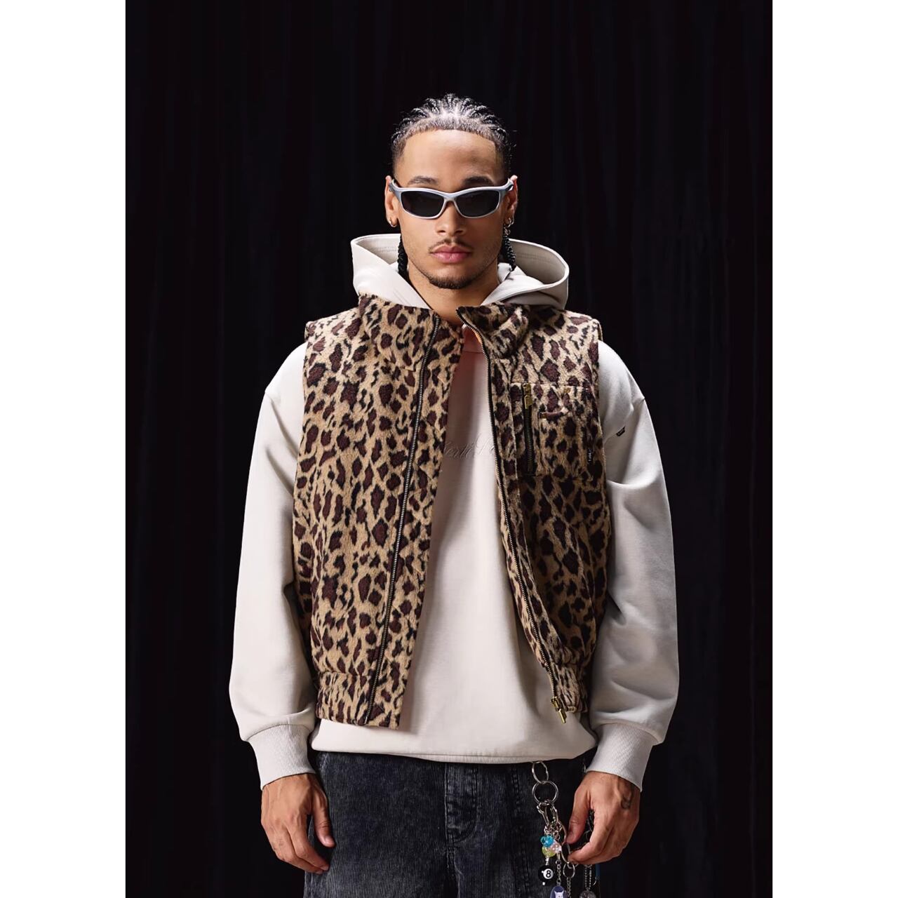DRIP6840】LABT Leopard Print Padded Vest | DRIP | ドリップ