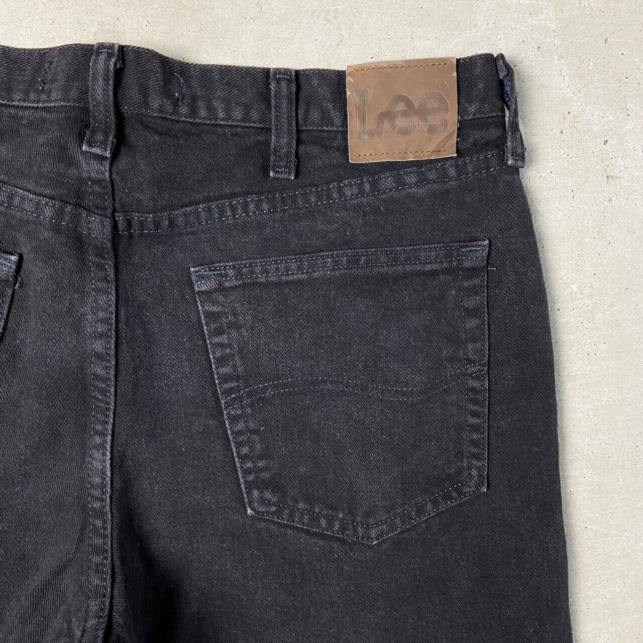 リー Lee REGULAR FIT ブラックジーンズ デニムパンツ メンズw33 /eaa361608