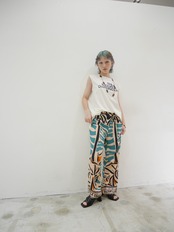 【Dazzle】COTED AZUR PRINT PANTS