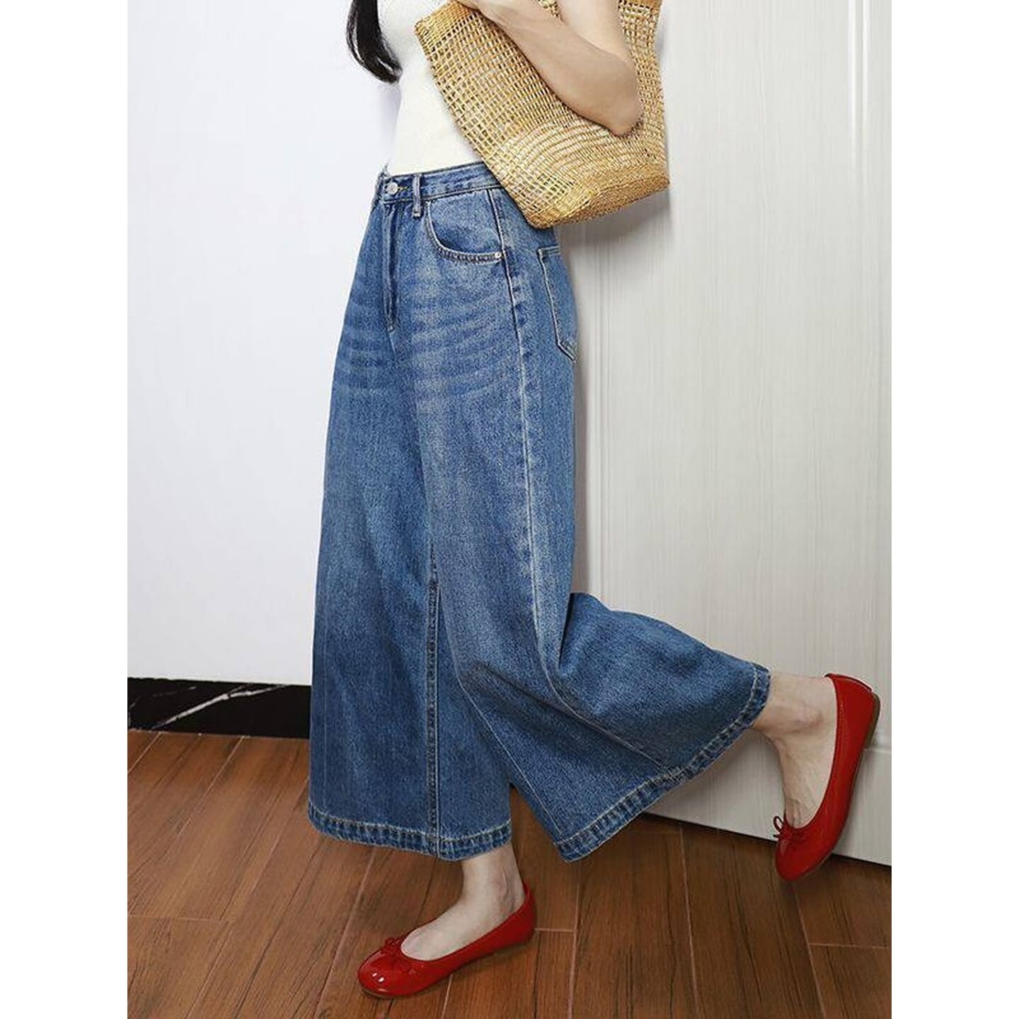 ハイウエスト ワイドパンツ【XS-2XL】 RA3360