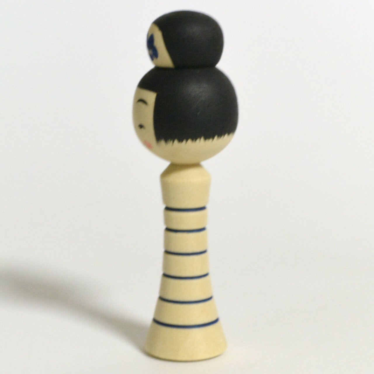 青のこけし（青のシリーズ） 約2寸 約6cm 鈴木明 工人（作並系）#2286