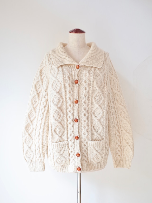 John molloy cable knit cardigan