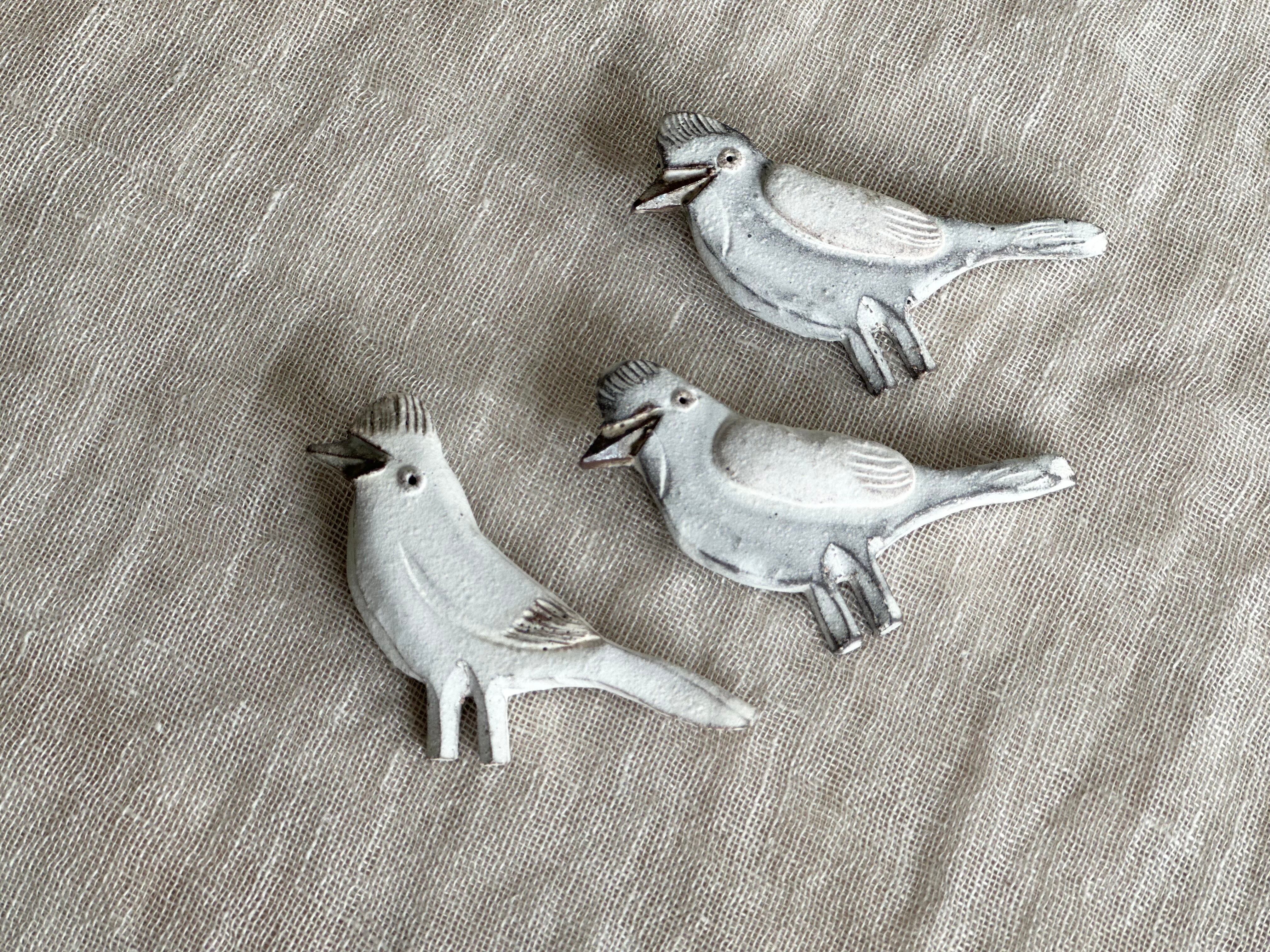 鳥ブローチ(ミヤマホオジロ)