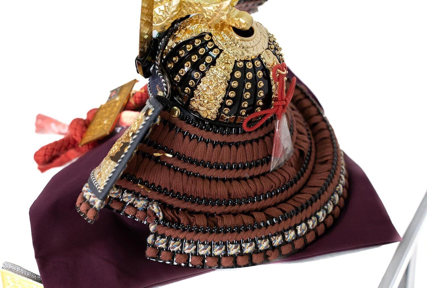 五月人形  江戸甲冑  山水兜 五月人形 兜 江戸甲冑山水兜18号 重量感 正絹 コンパクト 兜飾り