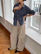 【新作5％OFF・3日間】Check Frill Shirts_2colors