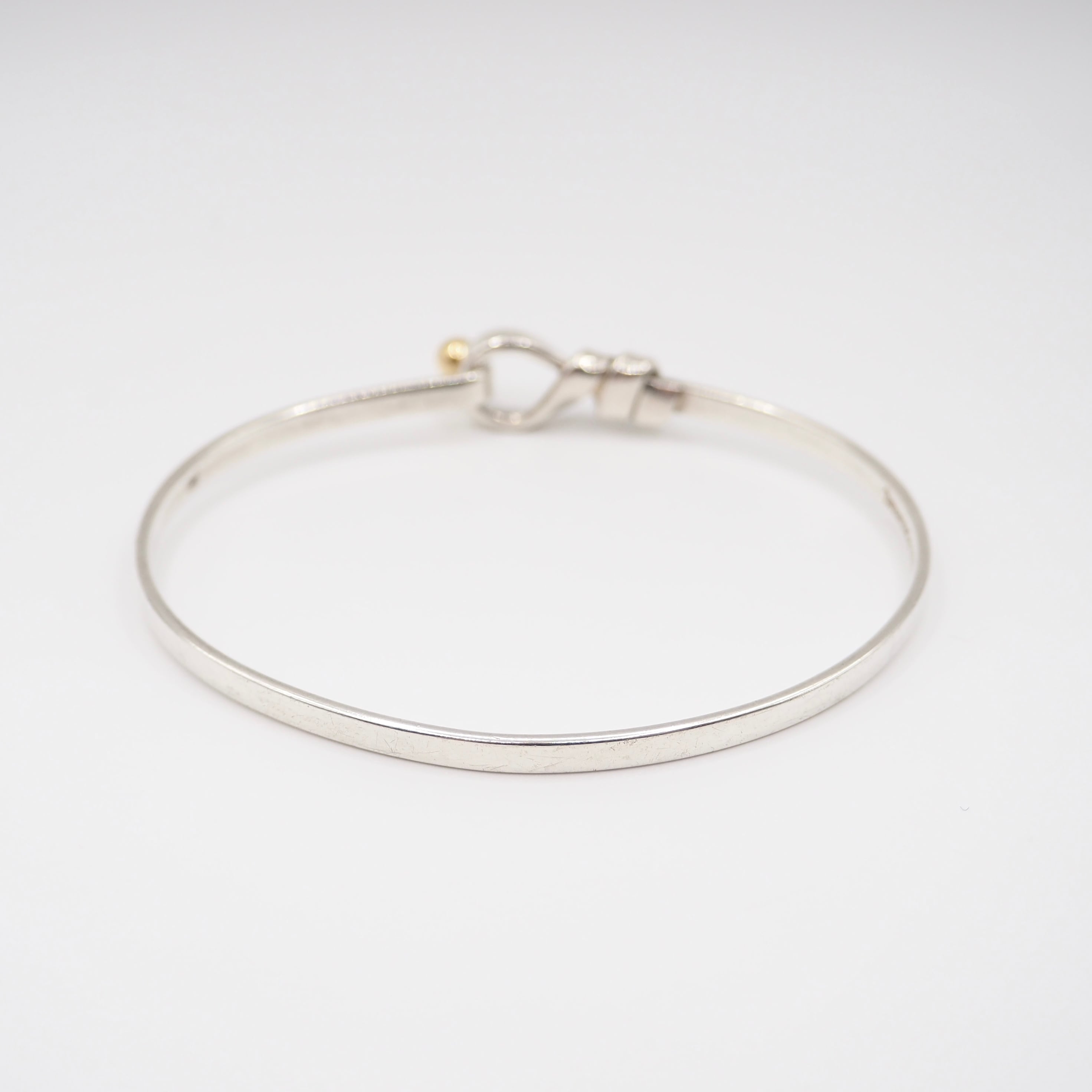 Tiffany&Co. フック&アイ バングル シルバー925 K18 ティファニー
