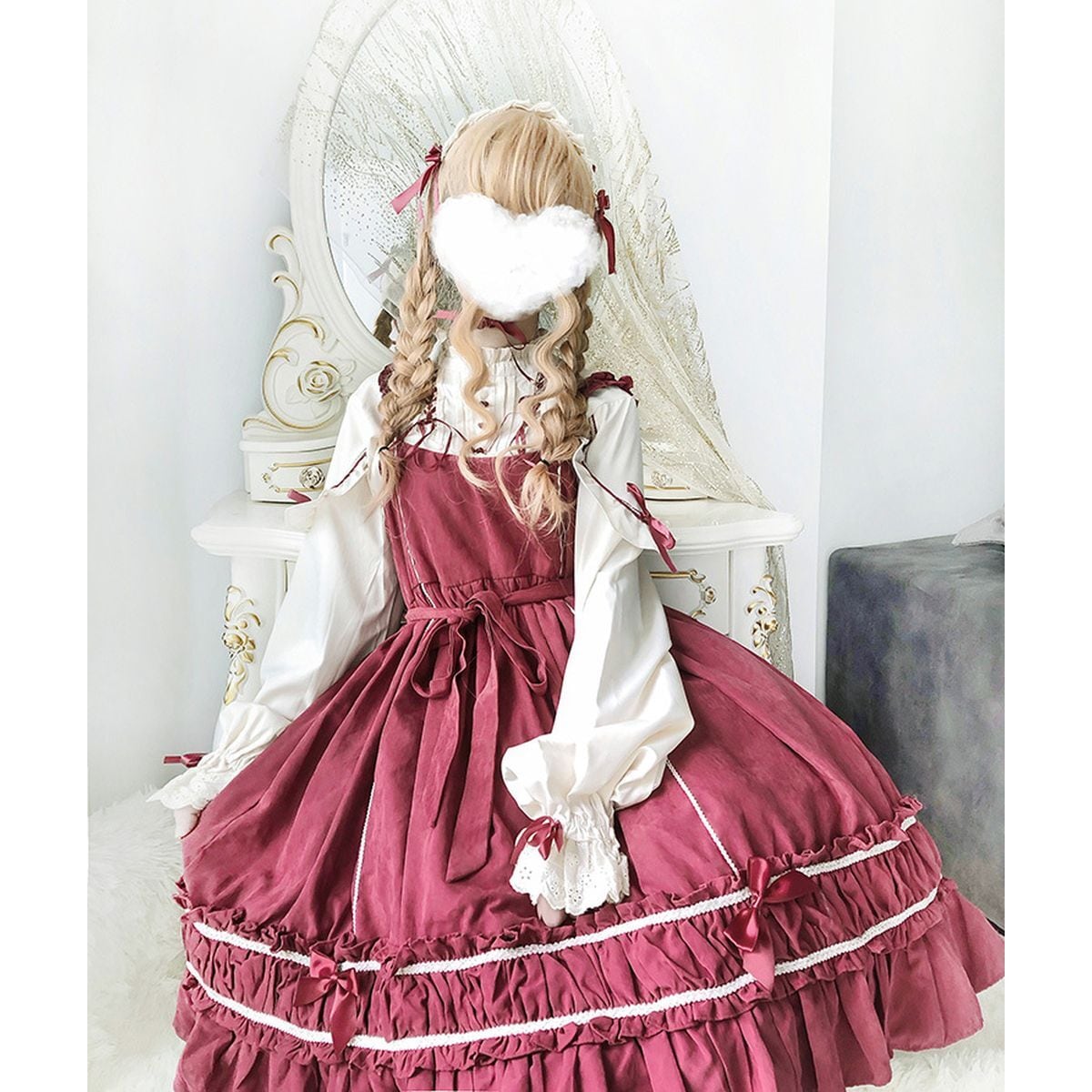 レースアップロリータドレスセット | Maiden's Rêve レースアップロリータドレスセット | Maiden's Rêve
