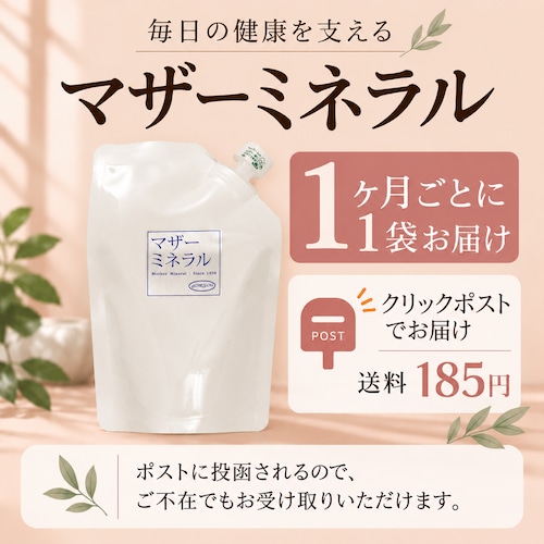 【送料185円込み】マザーミネラル1ヶ月1袋　定期便