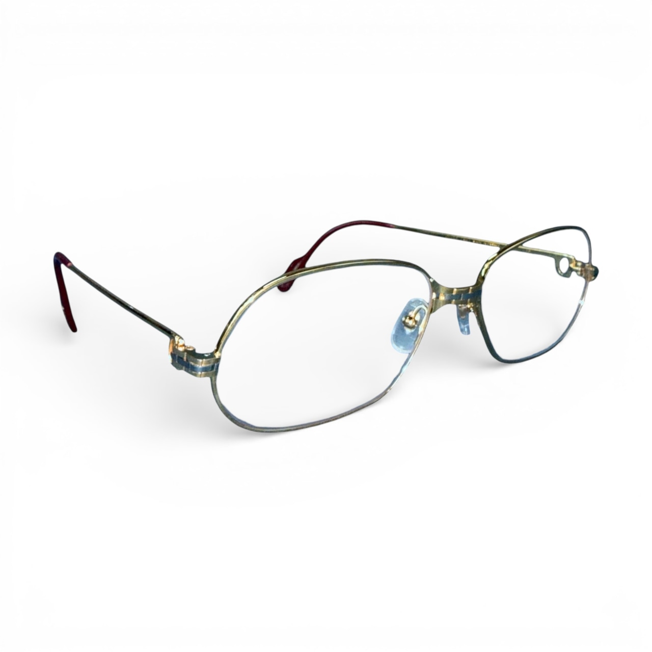 【Cartier 】 カルティエ Cデコール ゴールドフレーム ヴィンテージ アイウェア 眼鏡 1989年製