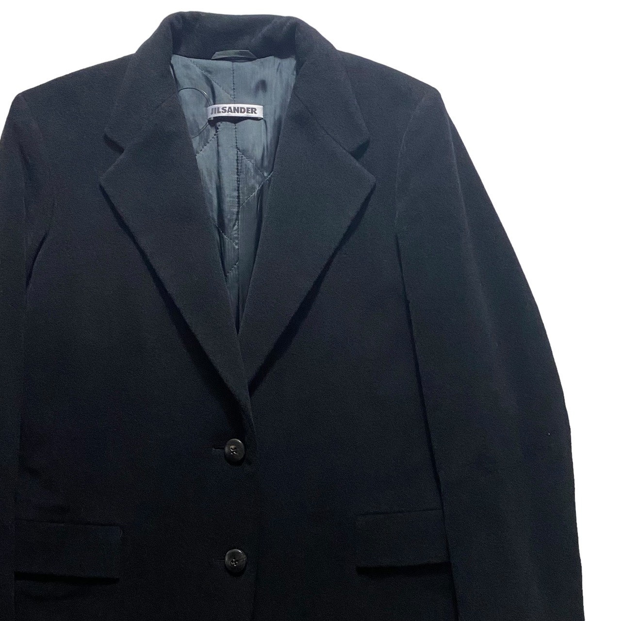 JIL SANDER black cashmere coat
