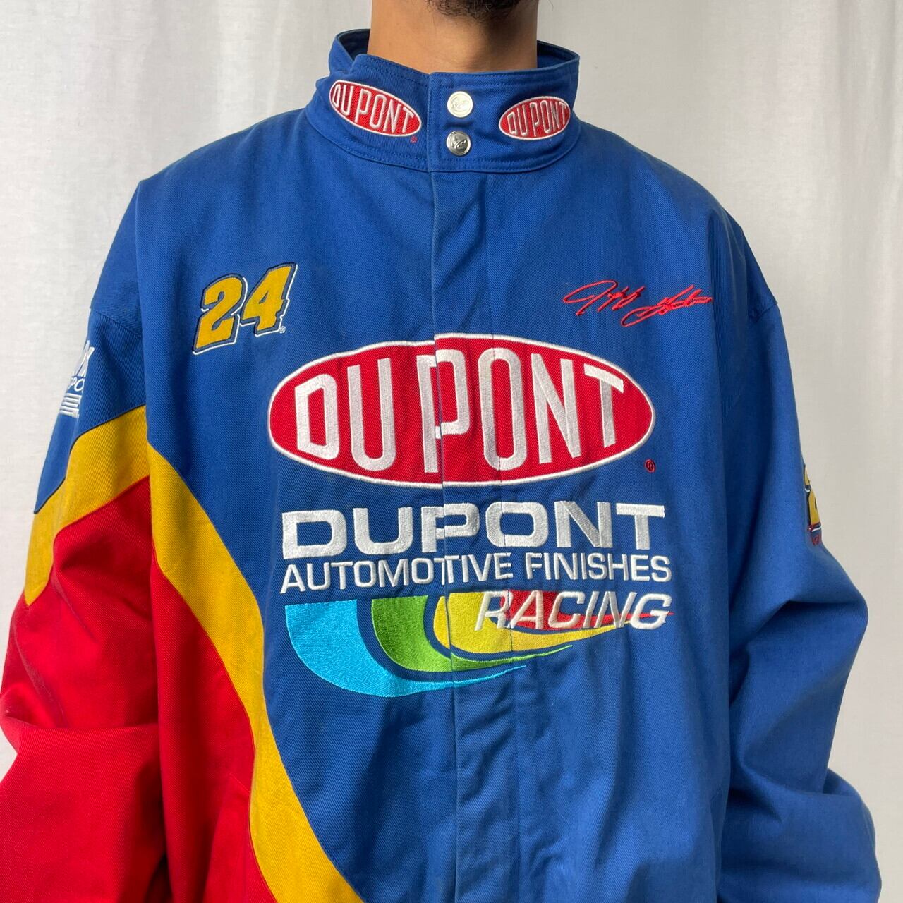 ビックサイズ Jeff Gordon DUPONT マルチカラー 企業ロゴ 刺繍