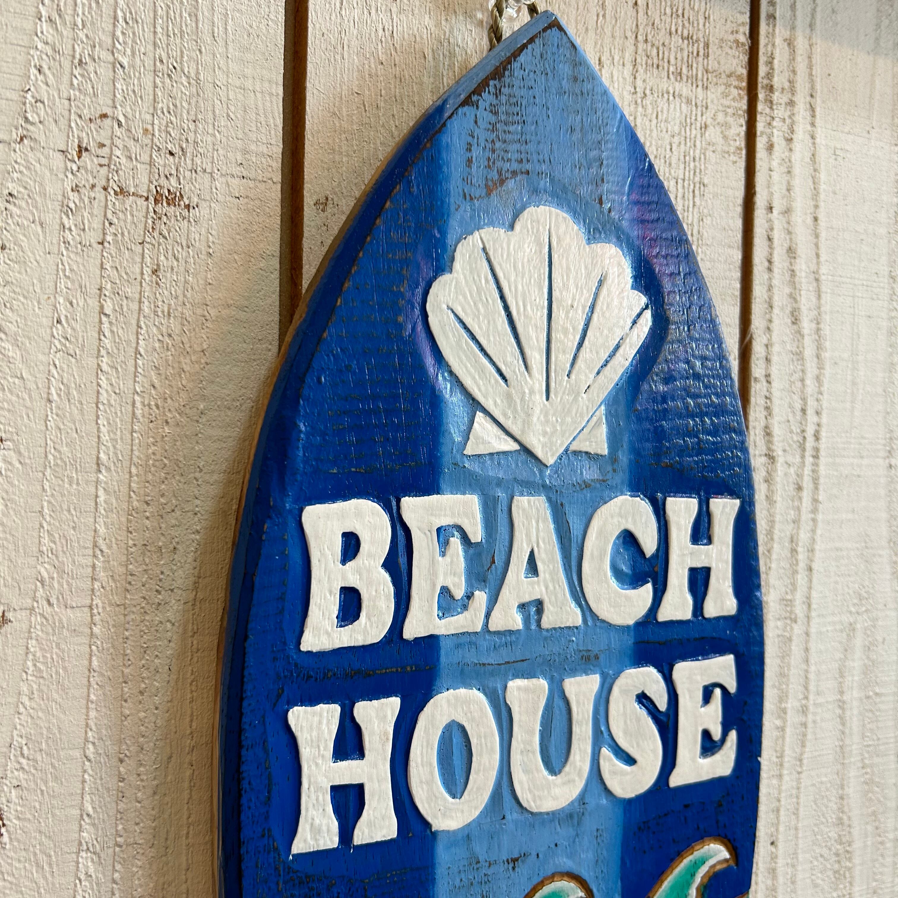 アメリカ雑貨　標識　道路 ハワイの道路標識 ウッドサイン （ノースショア/サーフボード型