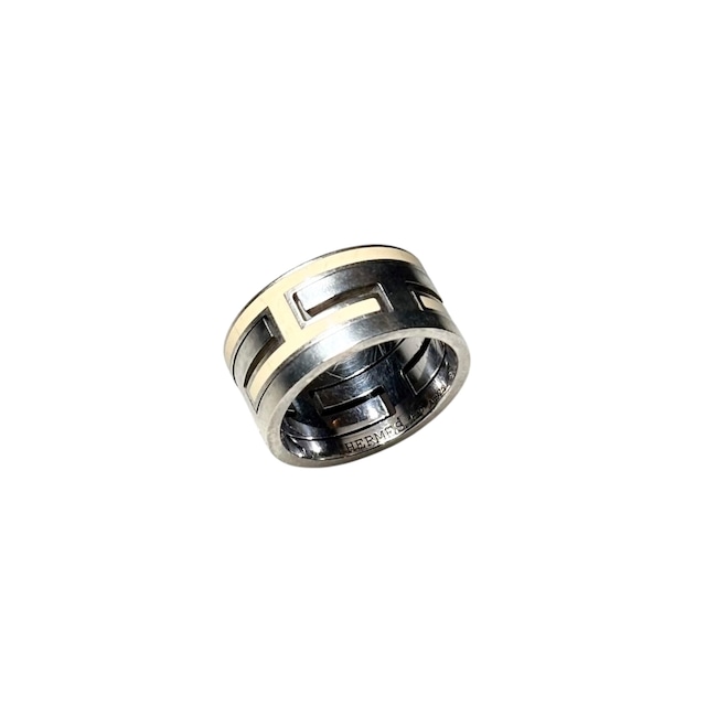 HERMES silver “Move H” ring