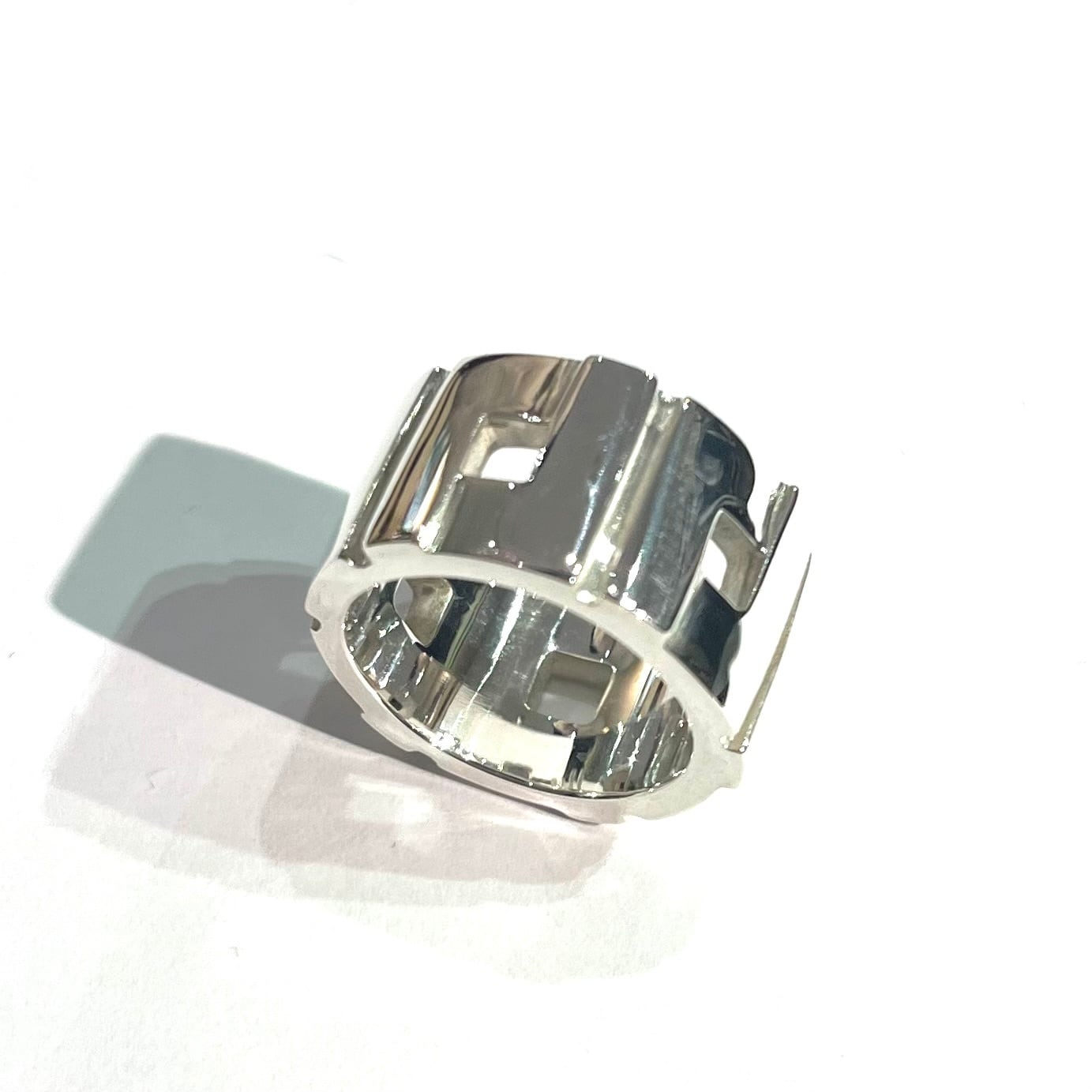 SALE 【GUCCI】2058 グッチ 指輪ワイドパネルリング 13号／幅1.2cm