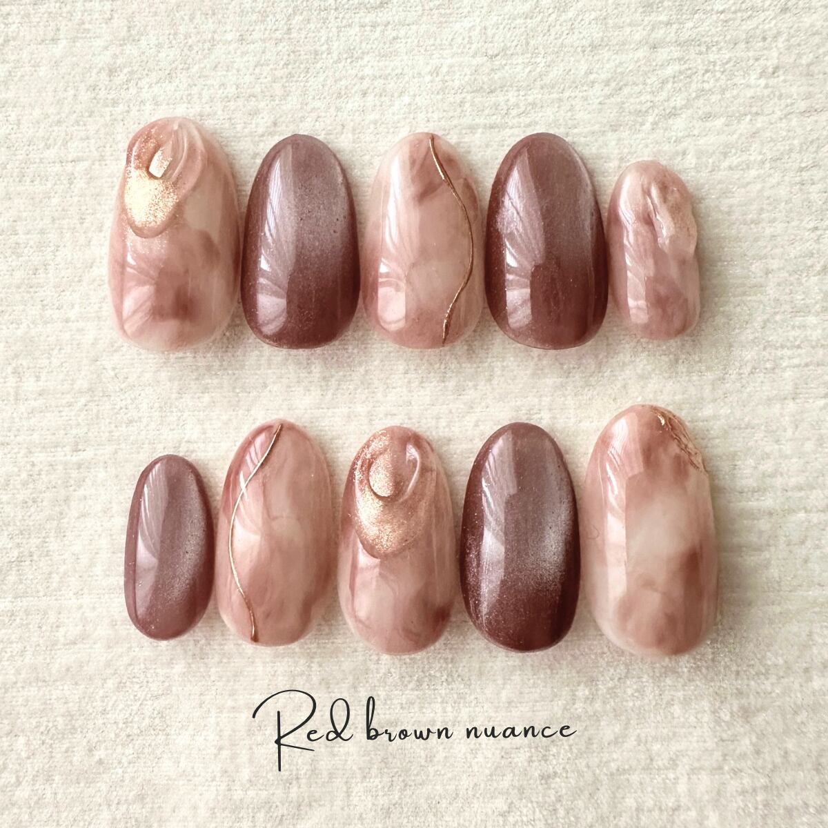 red brown nuance