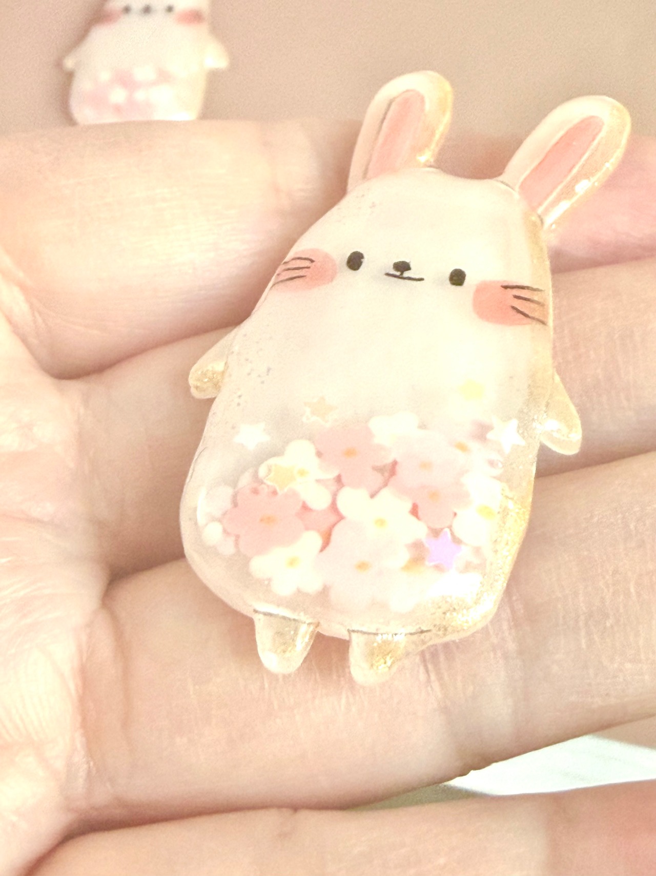 ブローチ『ぴょこぴょこうさぎさん』ストーリーカード付き