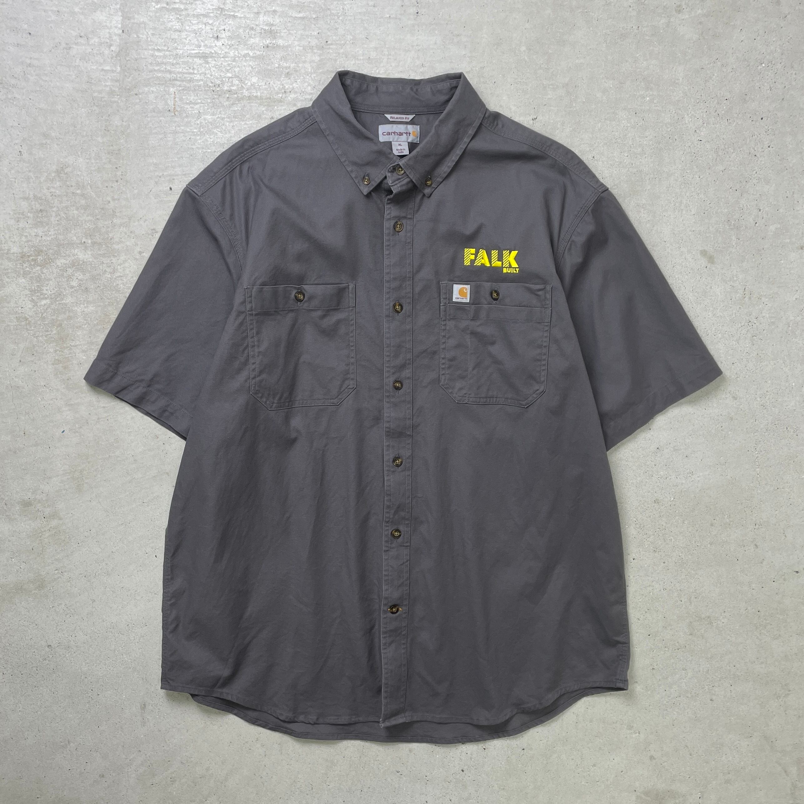 Carhartt カーハート 企業ロゴ刺繍 半袖ワークシャツ RELAXEDFIT