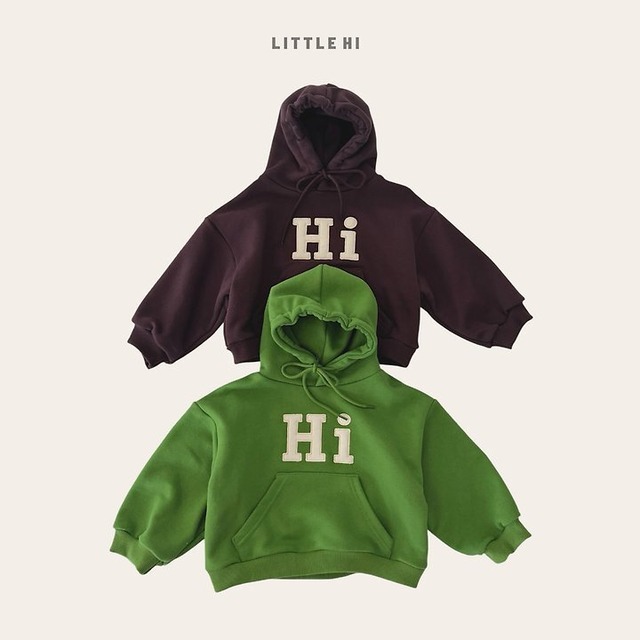 【取寄】LITTEL HI ハイ刺繍フード｜秋服｜韓国子供服｜26/AT