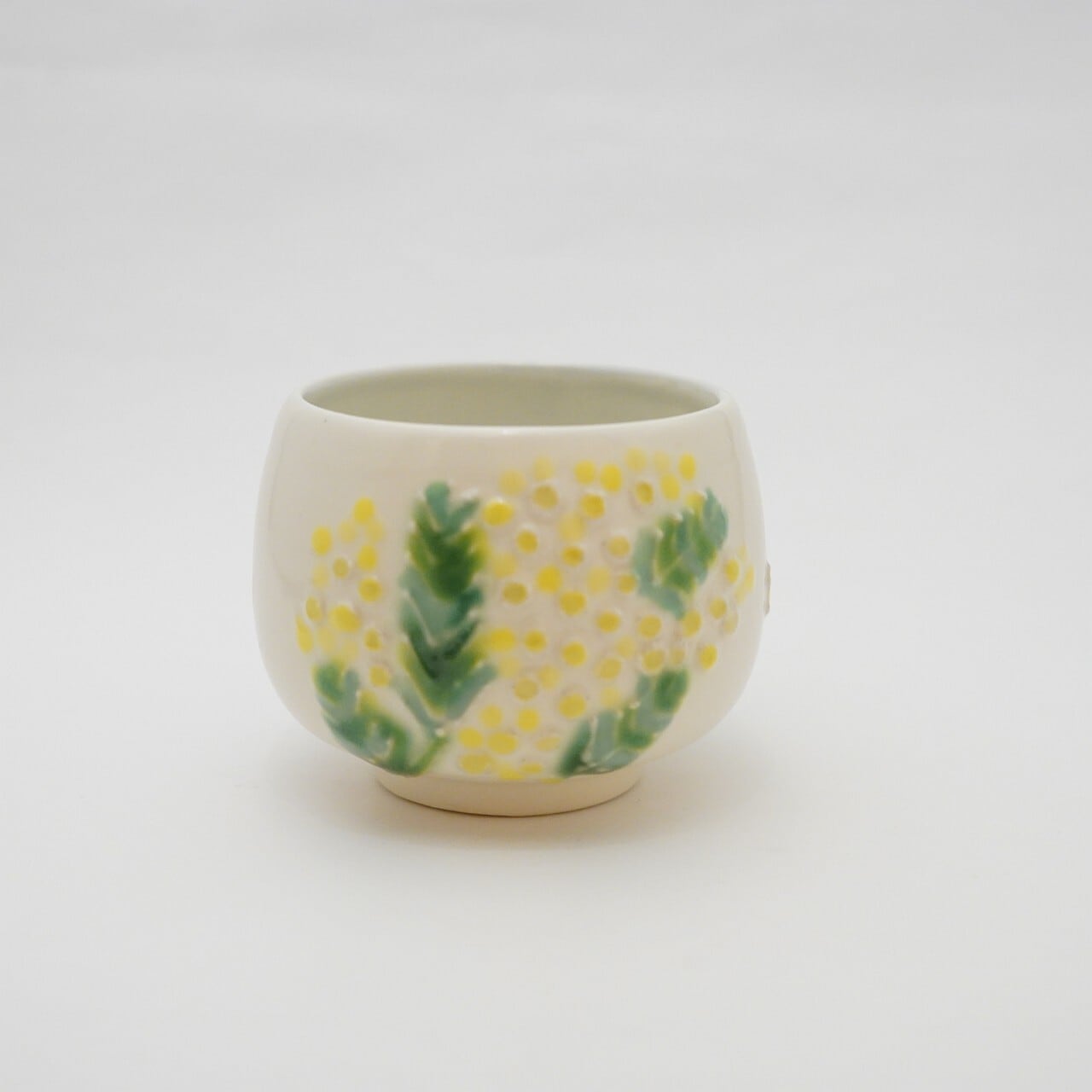 【陶芸工房ラ・プエルタ】ミモザ湯呑