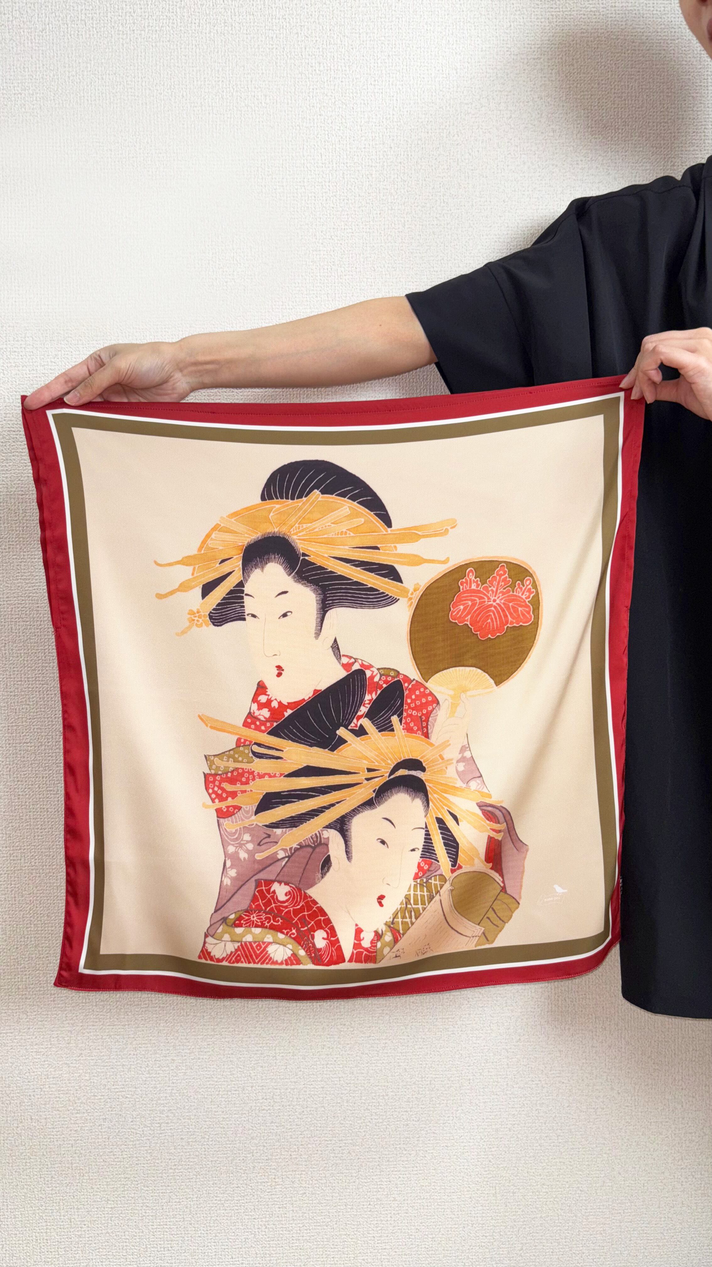 デジタル友禅 スカーフバッグ大 | 染工房ユキヤオンラインショップ