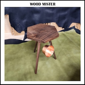 ﻿六角ミニテーブル ウォールナット（WOOD MISTER）