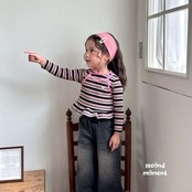 韓国子供服 / 26Autumn / 〖取寄〗second moment / マンゴーフリルTシャツ / キッズ服 / 女子服 *XS~JL*
