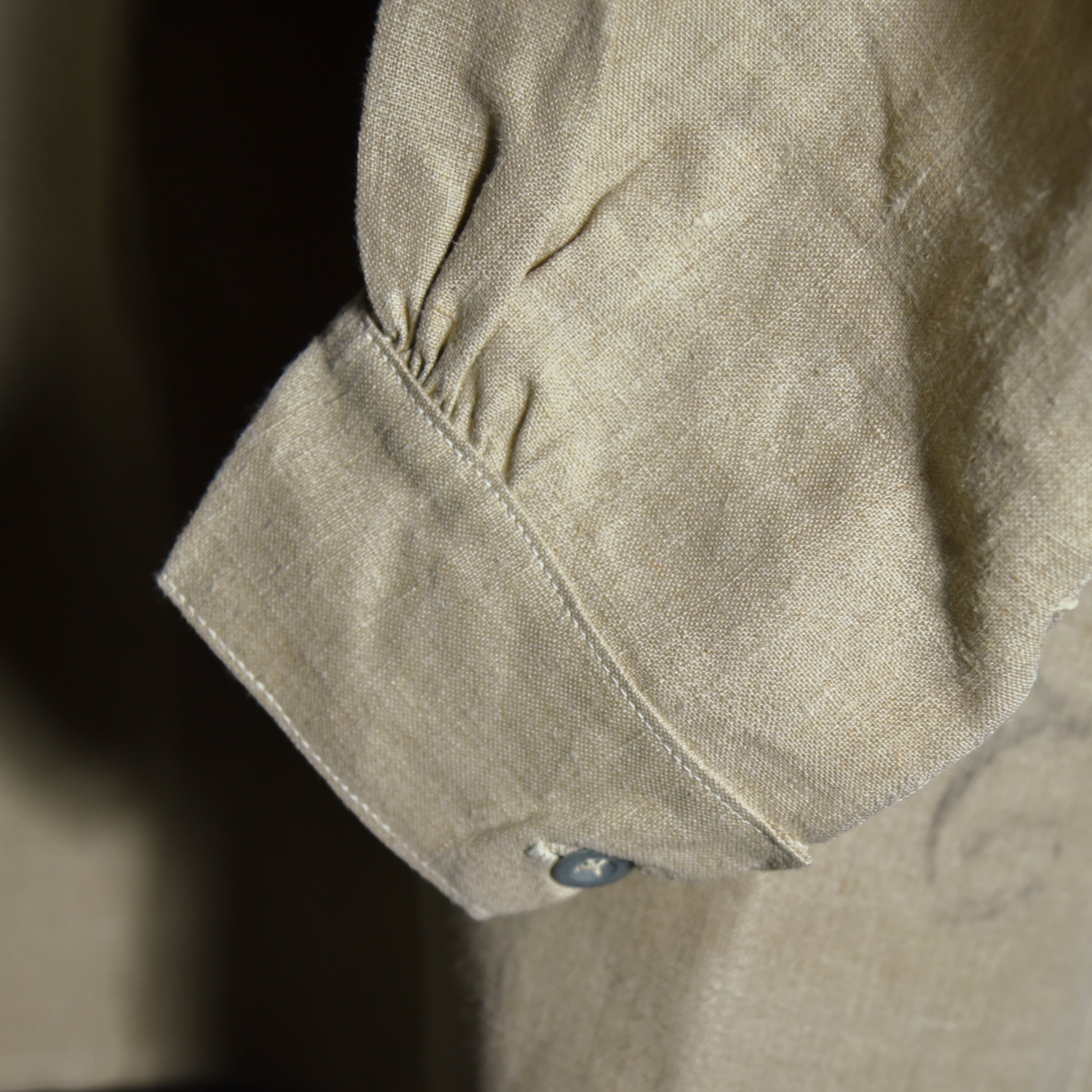 30s French Army Linen Hospital Bourgeron Smock フランス軍