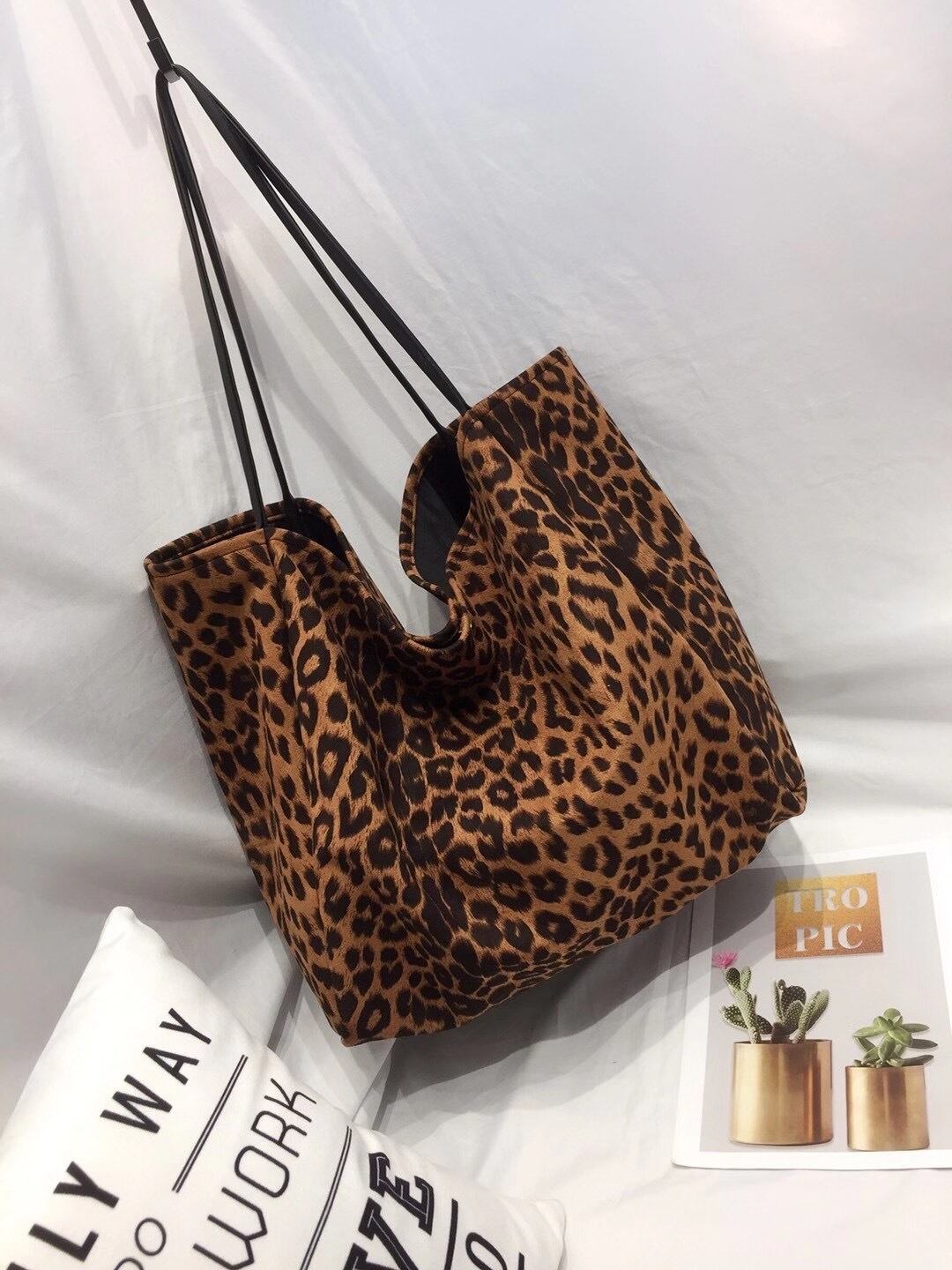レオパードトートバッグ