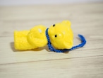 カラフルプラスチック ドイツの黄色ベア 青い紐 画像10