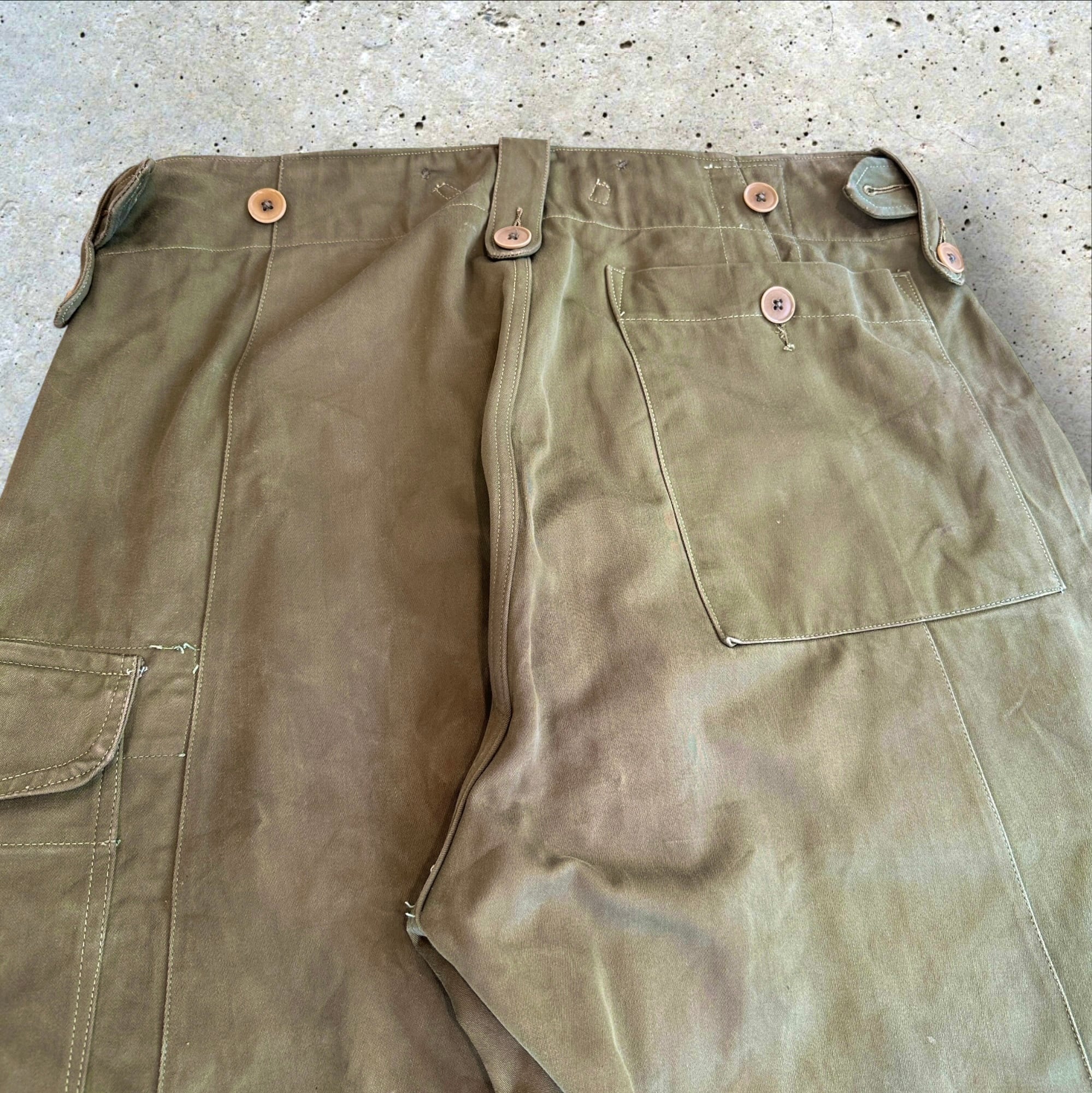 50年代 イギリス軍 P52 カーゴパンツ メンズ L 程 古着 ヴィンテージ 50s British Army 1952 Pattern Combat Trousers 50年代 イギリス軍