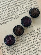 15mm Japanese ヴィンテージ ボタン グリッター 樹脂ボタン 昭和レトロ アクセサリーパーツ 装飾材 カルトナージュ