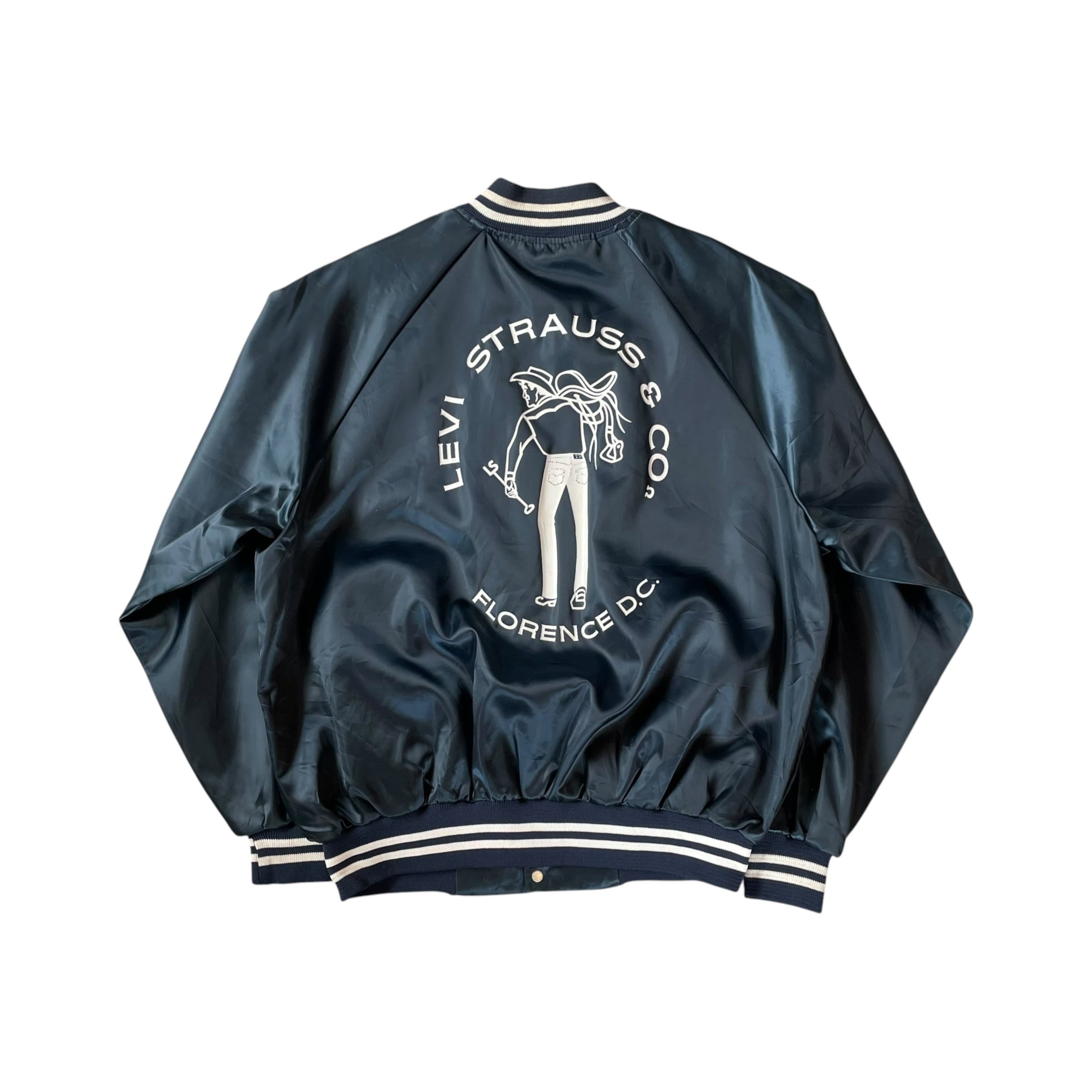 1980s "Levi's" Saddle Man Printed Nylon blouson