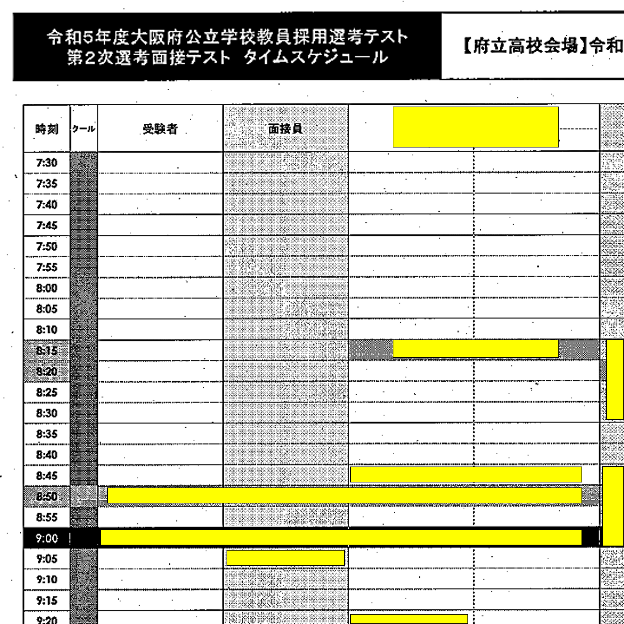 大阪府 2次面接 面接員の手引き | 教採図書館