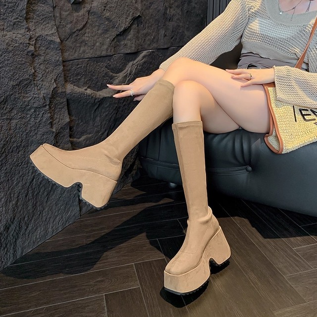 Platform long boots　B3350
