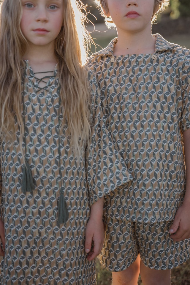 《即納》son and daughter / Obin Maxi Dress 1-2Y/3-4Y