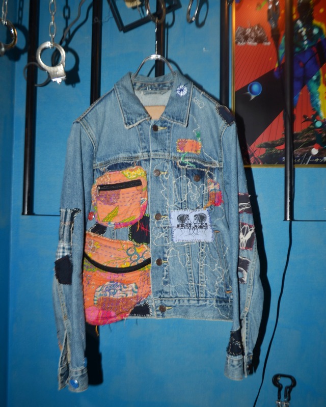 [S] Embroidery Denim Jacket