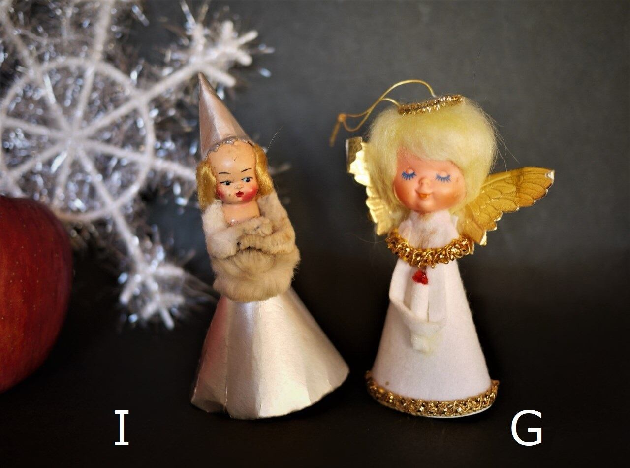 円錐のペーパーオーナメント かわいい天使 イタリア&ドイツ