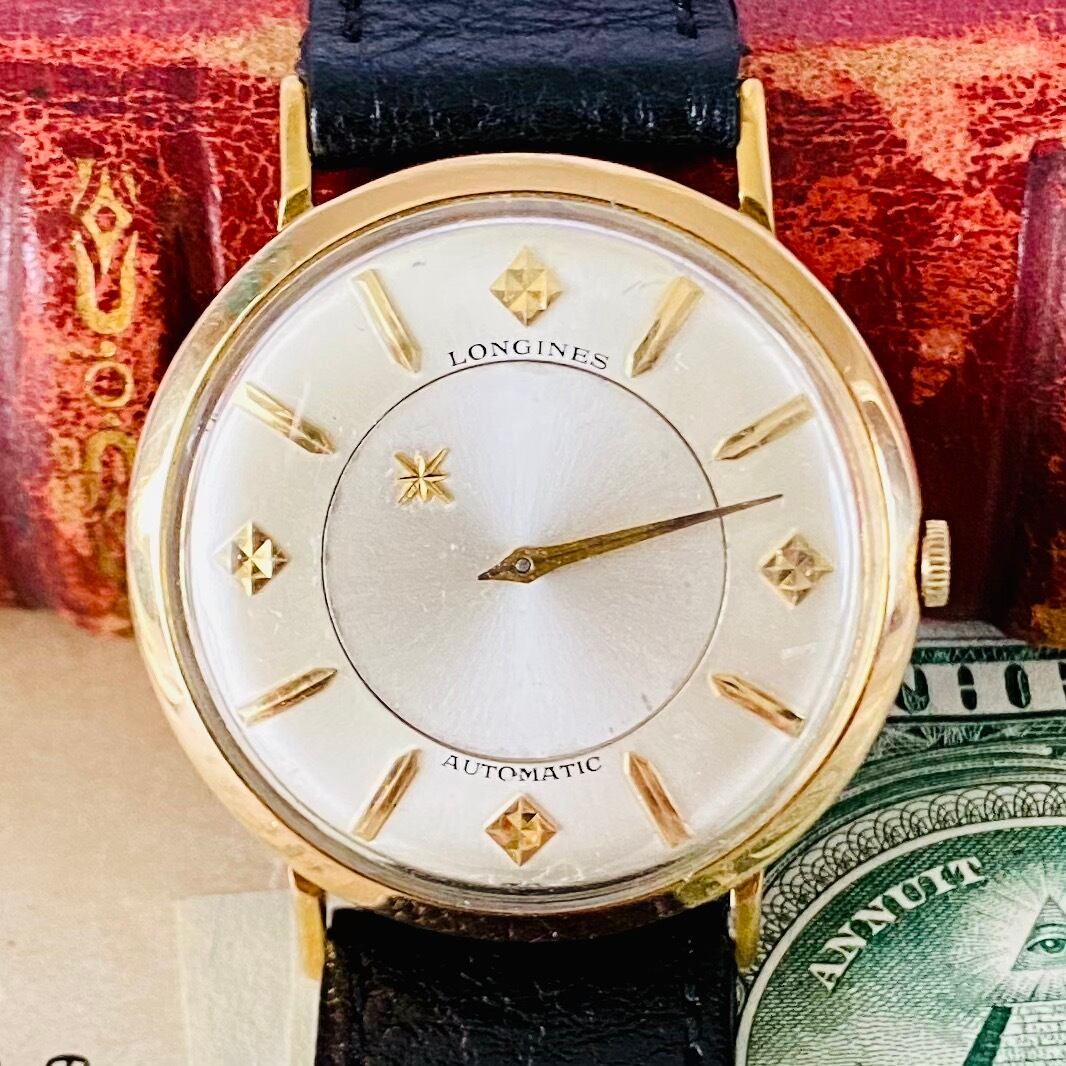 【高級時計 ロンジン】ミステリーダイヤル LONGINES 自動巻き 1950年代製 10KGF メンズ レディース ビンテージ アナログ 腕時計 美品