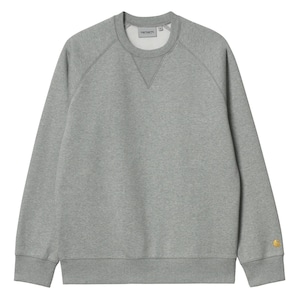 Carhartt (カーハート) CHASE SWEATSHIRT -  Grey Heather / Gold