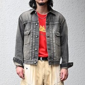 INTERIM / SHABBY VINTAGE  "2ND" SHUTTLE DENIM SIDE PANEL JACKET