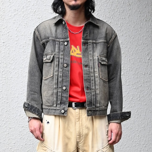 INTERIM / SHABBY VINTAGE  "2ND" SHUTTLE DENIM SIDE PANEL JACKET