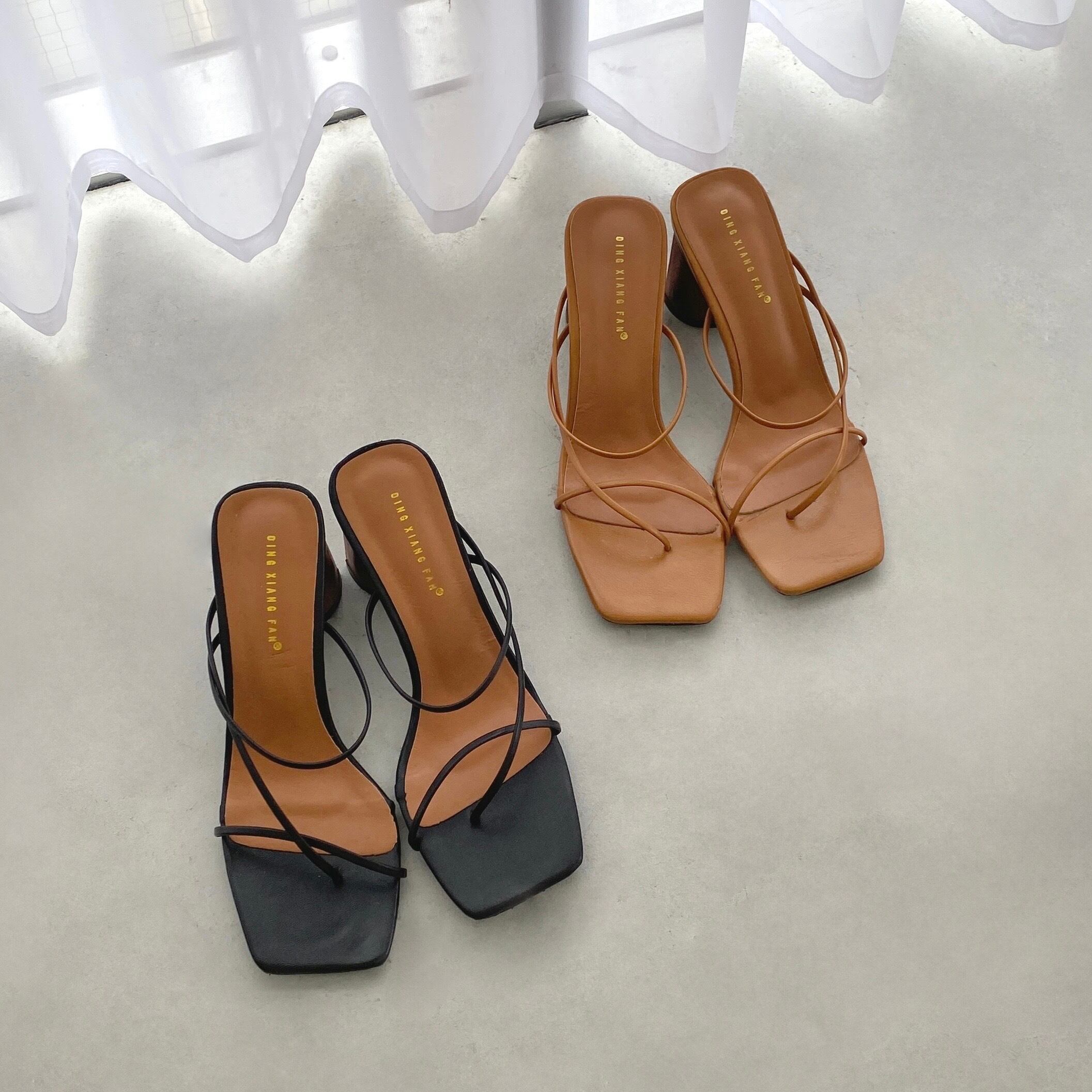 スクエアトゥロープサンダル mei1485 | Meili roi(メイリー ロイ)