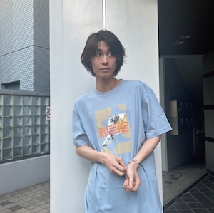 HANATABA Tee / Acid blue