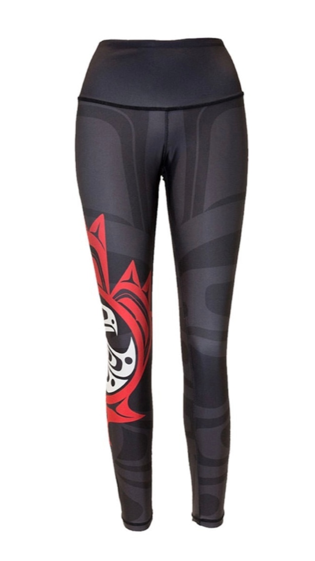 Maple Leaf Black Legging