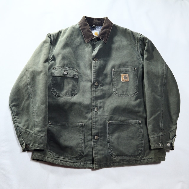 "Carhartt" corduroy collar duck  jacket