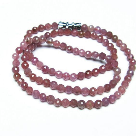 ルビー ネックレス 128面カット 高品質 一点物 メール便可 [M便 1/5] 113-424