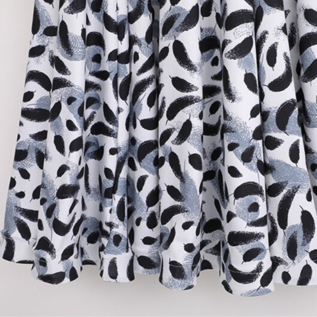 シースルーカット フレア ミモレ ダンスドレス　ds1499