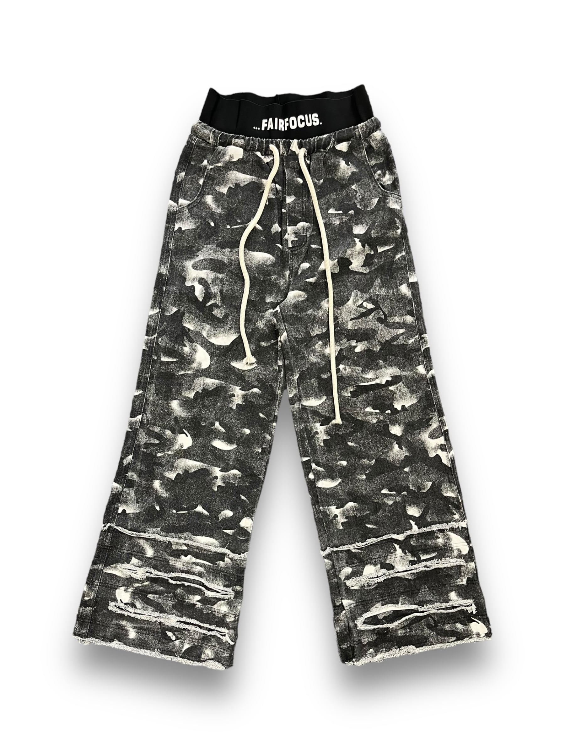 【PLANET STUDIO】camouflage pattern denim pants
